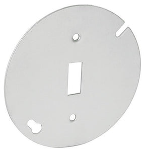 Southwire 54C42-UPC Pan Box Cover, 4 in Dia, 4 in W, Round, 1-Gang, Steel, Silver, Galvanized