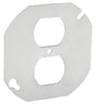Southwire 54C40-UPC Flat Blank Cover, 4 in W, Octagonal, 2-Gang, Steel, Silver, Galvanized