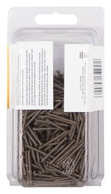 ProSource NTP-174-PS Panel Nail, 16D, 1 in L, Steel, Painted, Flat Head, Ring Shank, Dark Oak, Pack of 4