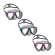 Bestway Hydro-Swim 22052 Diving Mask, 14 years, Polycarbonate Lens, Strap, Black/Blue/Red