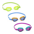 Bestway 21002-Green Swimming Goggles, Green Lens, Silicone Frame, Adjustable Strap