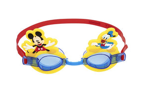 Bestway Disney Series 9102S Mickey Mouse and Donald Duck Goggles, Silicone Frame, Adjustable Strap