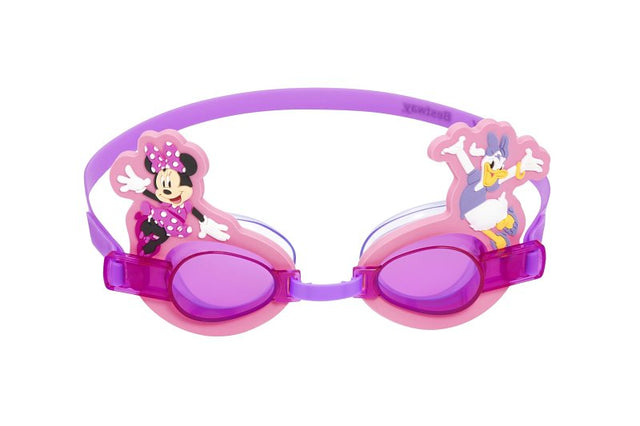 Bestway Disney Series 9102T Minnie Mouse and Daisy Duck Goggles, Pink Lens, Plastic Frame, Pink/Silicone Frame