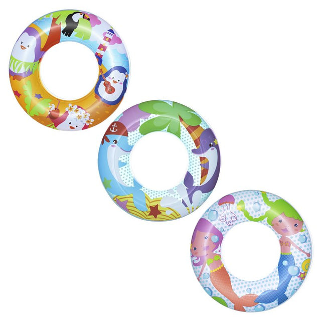Bestway 36113E Sea Adventure Swim Ring, Round, Vinyl