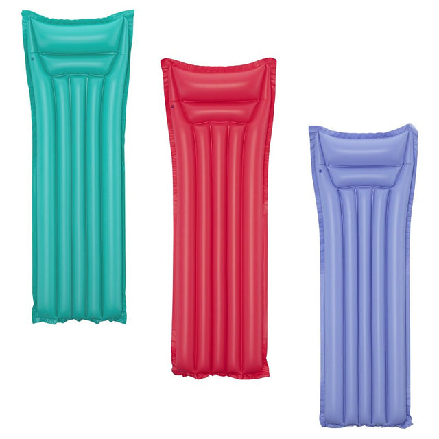Bestway 44007E Air Mat, Vinyl, Assorted (Pink/Blue/Yellow/Green)