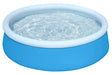 Bestway 57241E Inflatable Pool Set, Round, 126 gal, Plastic/Resin/Vinyl, Blue