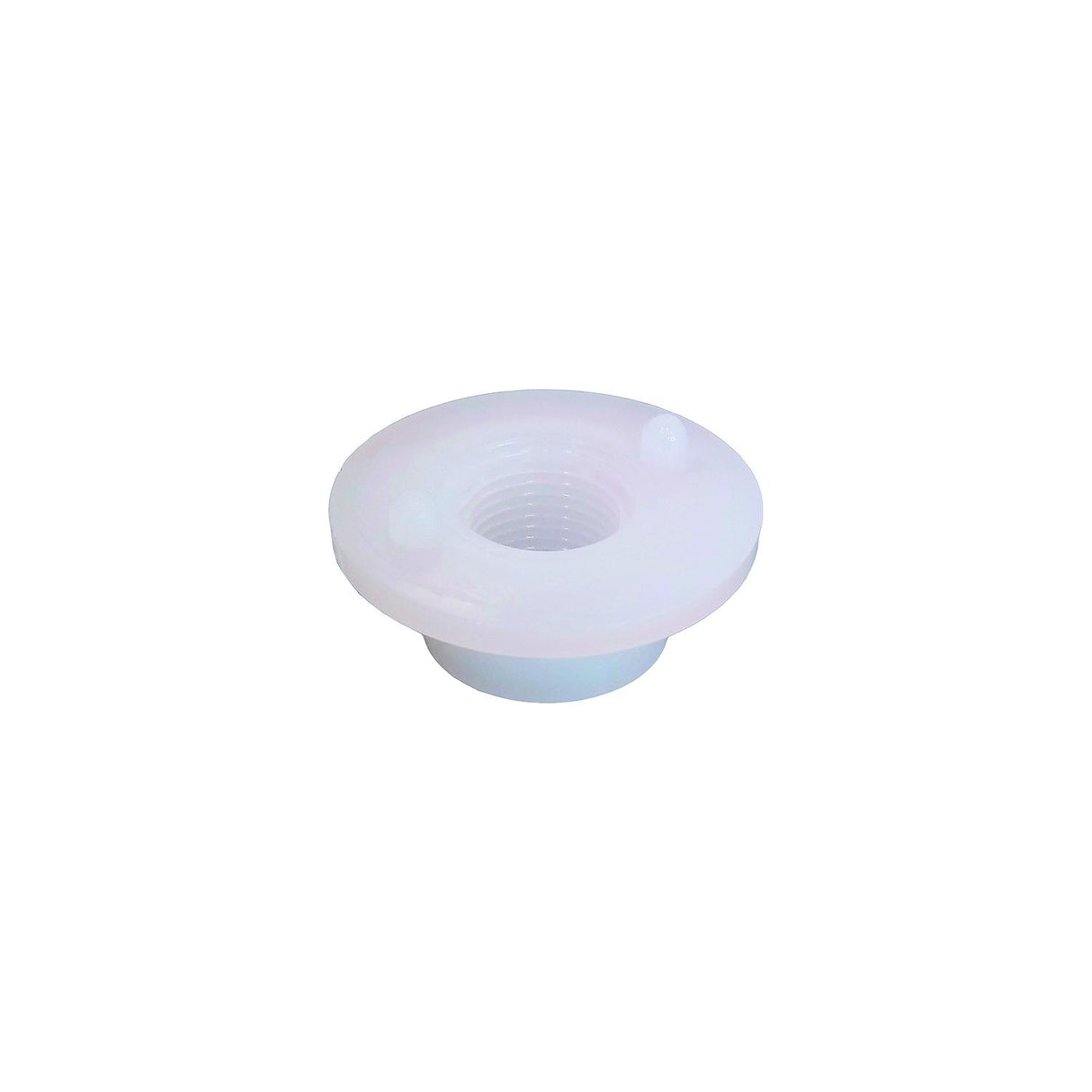 Icon 12476 Fresh Water Tank Flush Threaded Spin Weld Fitting, 3/8" White