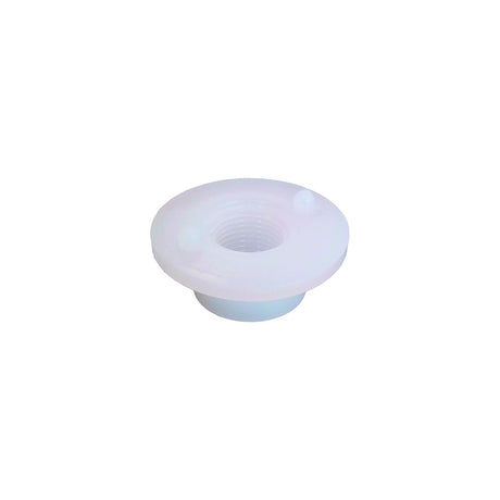 Icon 12476 Fresh Water Tank Flush Threaded Spin Weld Fitting, 3/8" White