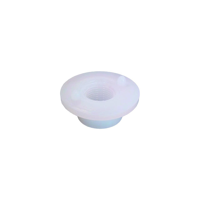 Icon 12476 Fresh Water Tank Flush Threaded Spin Weld Fitting, 3/8" White