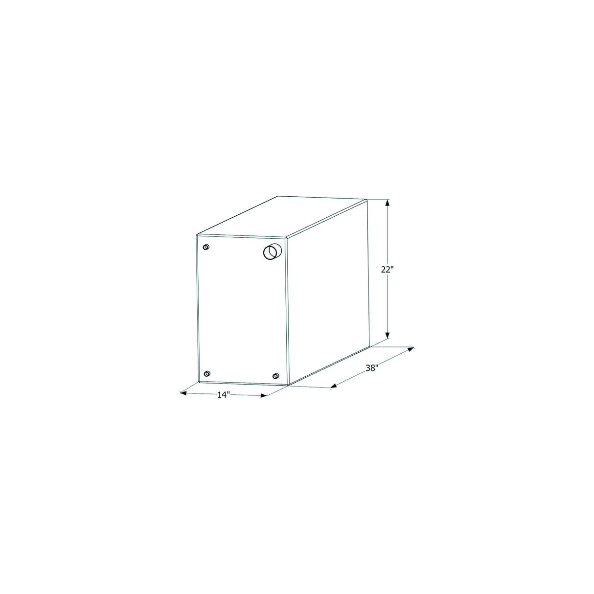 Icon 12717 Fresh Water Replacement Tank, 50 Gal.