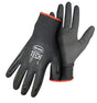Boss Tactile Grip Series B31252-M Regular Weight Coated Gloves, M, 7-1/8 to 8 in L, Knit Cuff, Nitrile Coating, Black