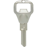HILLMAN Bottle Opener Key House/Padlock Universal Key Blank KW1 Double, Pack of 4