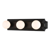 Boston Harbor 045233-VB Vanity Bar Fixture, 100 W, 3-Lamp, G Lamp, Steel Fixture, Venetian Bronze Fixture