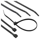Calterm 73273 Cable Tie, 0.27 in Max Bundle Dia, 6/6 Nylon, Black, 11 in L, 100/BAG