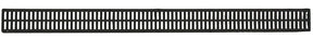 NDS 543 Mini Channel Grate, 3 ft L, 2-3/4 in W, 1/4 x 5/16 in Grate Opening, Polypropylene, Black, ADA Compliant, Pack of 12