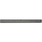 NDS 543 Mini Channel Grate, 3 ft L, 2-3/4 in W, 1/4 x 5/16 in Grate Opening, Polypropylene, Black, Pack of 12