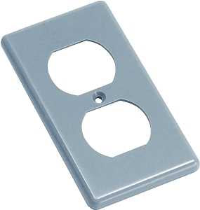 Carlon HB1DP Handy Box Cover, 4-5/16 in L, 2-3/8 in W, Gray, Rectangular, 1-Gang, Polycarbonate