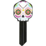HILLMAN Wackey Sugar Skull House/Office Universal Key Blank KW1 Single, Pack of 6