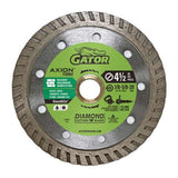 Gator SmoothCut 4-1/2 in. D X 5/8 and 7/8 in. Diamond Turbo Rim Saw Blade 1 pk