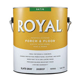 Royal Satin Slate Gray Porch and Floor Paint+Primer 1 gal, Pack of 4