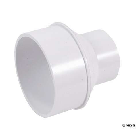 NDS Schedule 40 2 in. Spigot X 4 in. D Hub PVC Reducing Bushing 1 pk