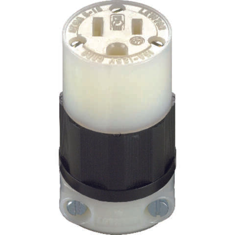 Leviton Industrial Nylon Grounding Plug 5-15R 2 Pole 3 Wire