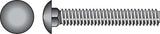 HILLMAN 5/16 in. X 7 in. L Zinc-Plated Steel Carriage Bolt 50 pk