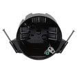 Cantex EZ Box New Work 20 cu in Round Polycarbonate Ceiling Box Black
