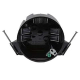 Cantex EZ Box New Work 20 cu in Round Polycarbonate Ceiling Box Black