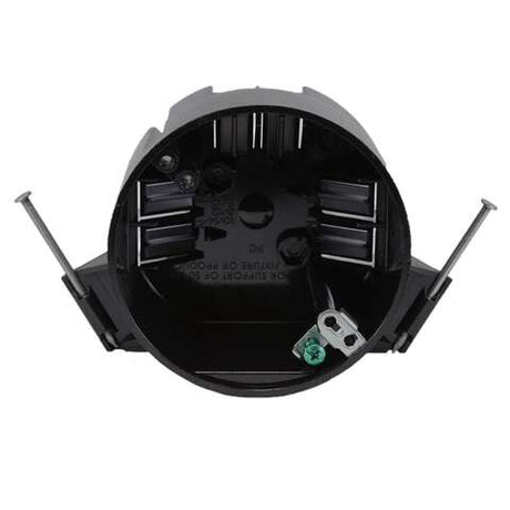 Cantex EZ Box New Work 20 cu in Round Polycarbonate Ceiling Box Black