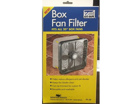 AC-Safe 20 in. W X 20 in. H X 1/4 in. Polyester 6 MERV Box Fan Filter 1 pk, Pack of 6