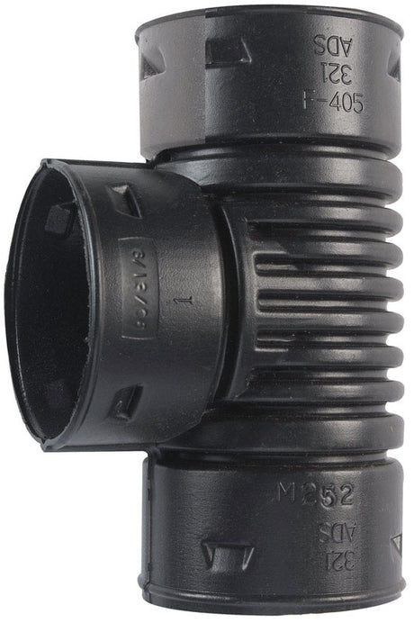 Advanced Drainage Systems 3 in. Snap X 3 in. D Snap Polyethylene 8 in. Tee 1 pk