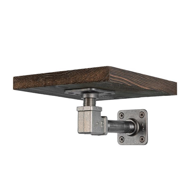 8 in. W X 8 in. D Black Wood Boulder Shelf Kit 1 pk