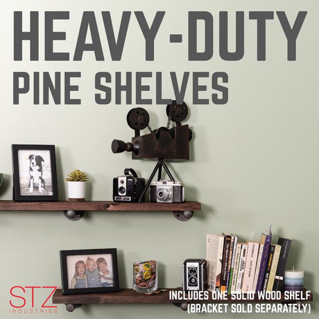 7-1/4 in. W X 36 in. D Brown Wood Shelf 1 pk