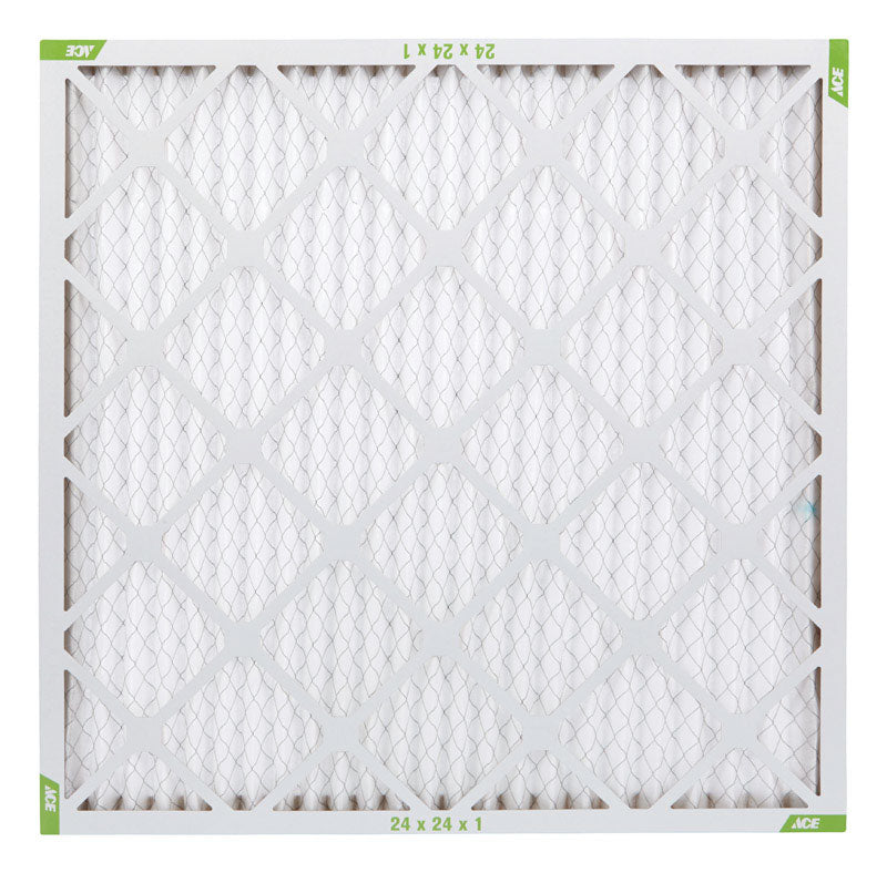 Ace 24 in. W X 24 in. H X 1 in. D Synthetic 8 MERV Pleated Air Filter 1 pk, Pack of 12