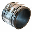 Fernco Schedule 40 4.58 in. Hub each X 4.58 in. D Hub PVC 4 in. Coupling 1 pk