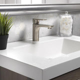 Homewerks Brushed Nickel Motion Sensing Modern Single-Handle Bathroom Sink Faucet 2 in.