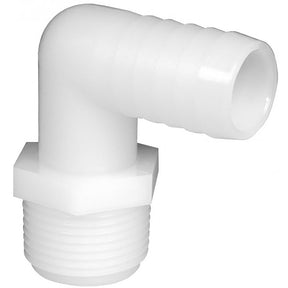 Green Leaf 1 in. MPT each X 3/4 in. D Barb Nylon Elbow 1 pk, Pack of 5