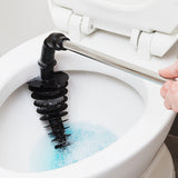 ToiletShroom Toilet Plunger with Holder 21 in. L X 3 in. D