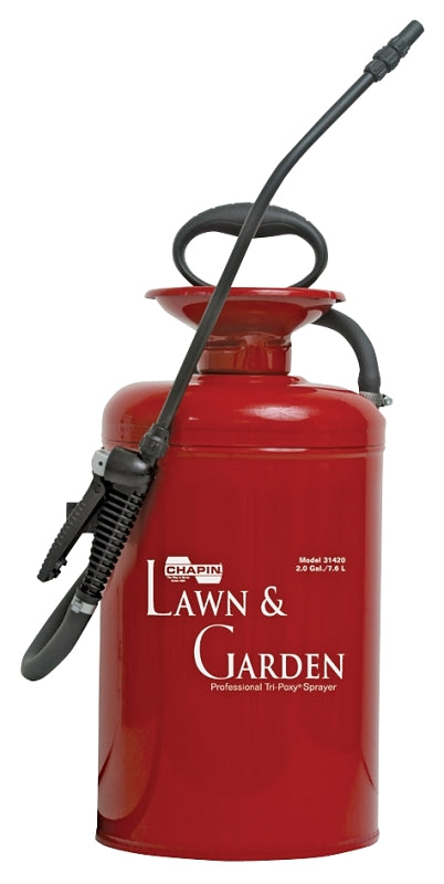 Chapin 31420 Compression Sprayer, 2 gal Tank, Steel Tank, 42 in L Hose