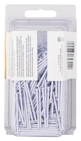 ProSource NTP-162-PS Panel Nail, 15D, 1-5/8 in L, Steel, Painted, Flat Head, Ring Shank, White, Pack of 4