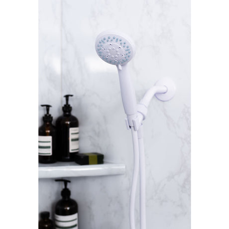 Homewerks White Plastic 3 settings Handheld Showerhead 1.8 gpm