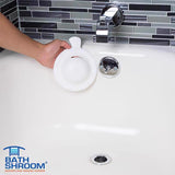 TubShroom BathShroom Matte Plastic Overflow Drain Cover