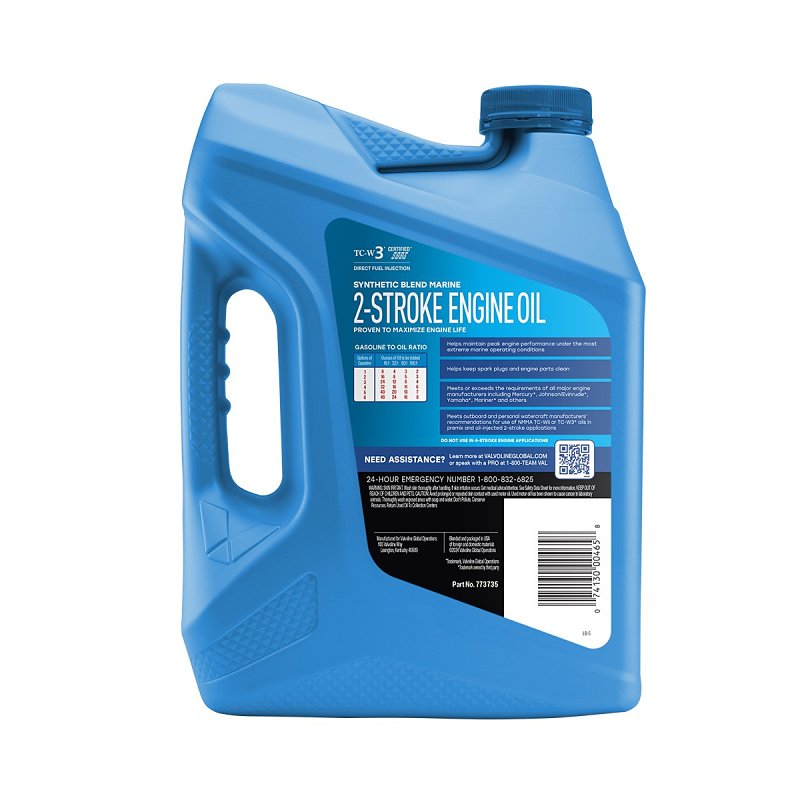 Valvoline 773735 Engine Oil, TC-W3, 1 gal, Bottle, Pack of 3