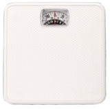 Taylor 20004014EXP Bathroom Scale, 300 lb, Analog Display, Steel Housing Material, White, 10-1/2 in OAW, 10-1/4 in OAD