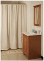 Simple Spaces SD-MCP01-B3L Shower Curtain, Vinyl, Beige, Beige