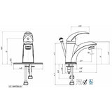 Ultra Faucets Oil Rubbed Bronze Traditional Single-Handle Bathroom Sink Faucet 4 in.