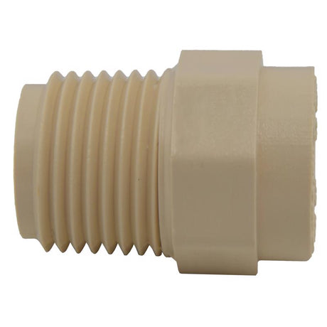 Charlotte Pipe FlowGuard Schedule 40 1/2 in. Socket X 1/2 in. D MNPT CPVC Adapter 1 pk, Pack of 25