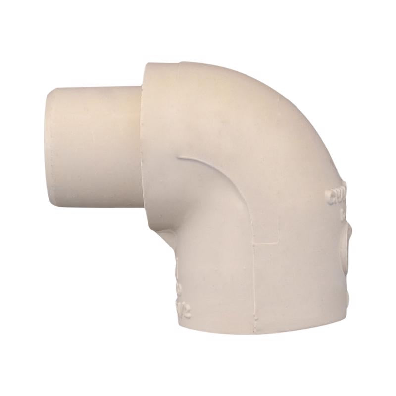 Charlotte Pipe 1/2 in. Spigot X 1/2 in. D Socket CPVC 90 Degree Street Elbow 1 pk, Pack of 50