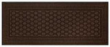 Multy Home 1005046 Embossed Mat, 5 ft L, 2 ft W, Rectangular, Andor Pattern, Polyester Surface, Black